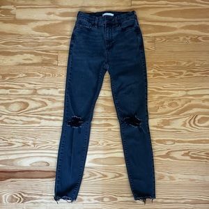 Pacsun Black Distressed Jeggings